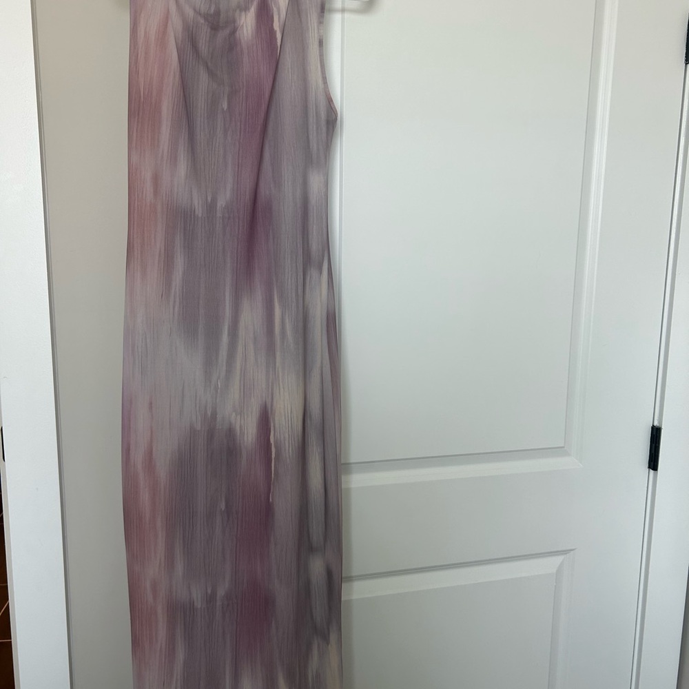 Zara Lavender and Cream Dress